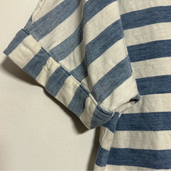 Jane and Delancey Blue White Striped Sweatshirt Hoodie‎ see photos small flaw - Picture 9 of 14